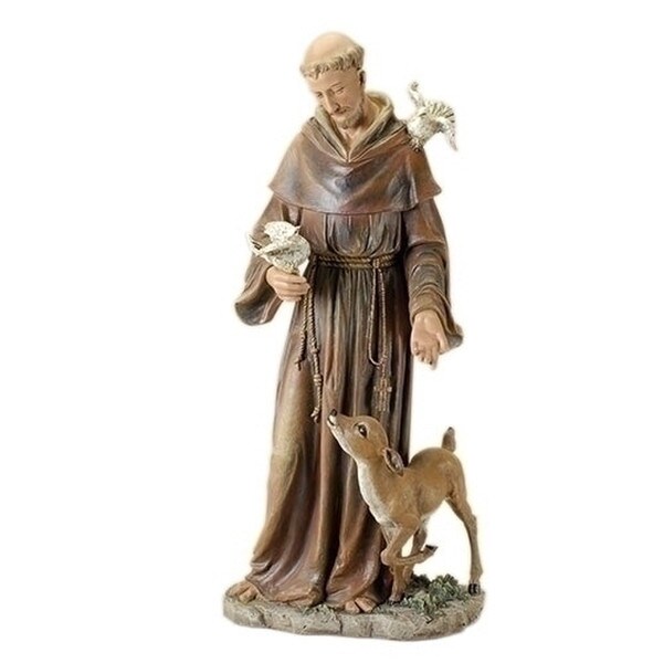 Saint Francis Garden Sculpture Realistic Coloring
